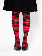 COCO tights Red Stripe - Lesley Evers-coco-colorful-Colorful patterned tights