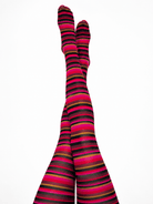 COCO tights Red Stripe - Lesley Evers-coco-colorful-Colorful patterned tights