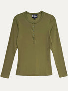 CORA henley tee Dark Olive Rib - Lesley Evers-Best Seller-service_blocked-Shop
