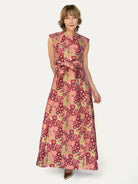 CORDELIA dress Daffodils Pink - Lesley Evers-Cordelia-Dress-gown