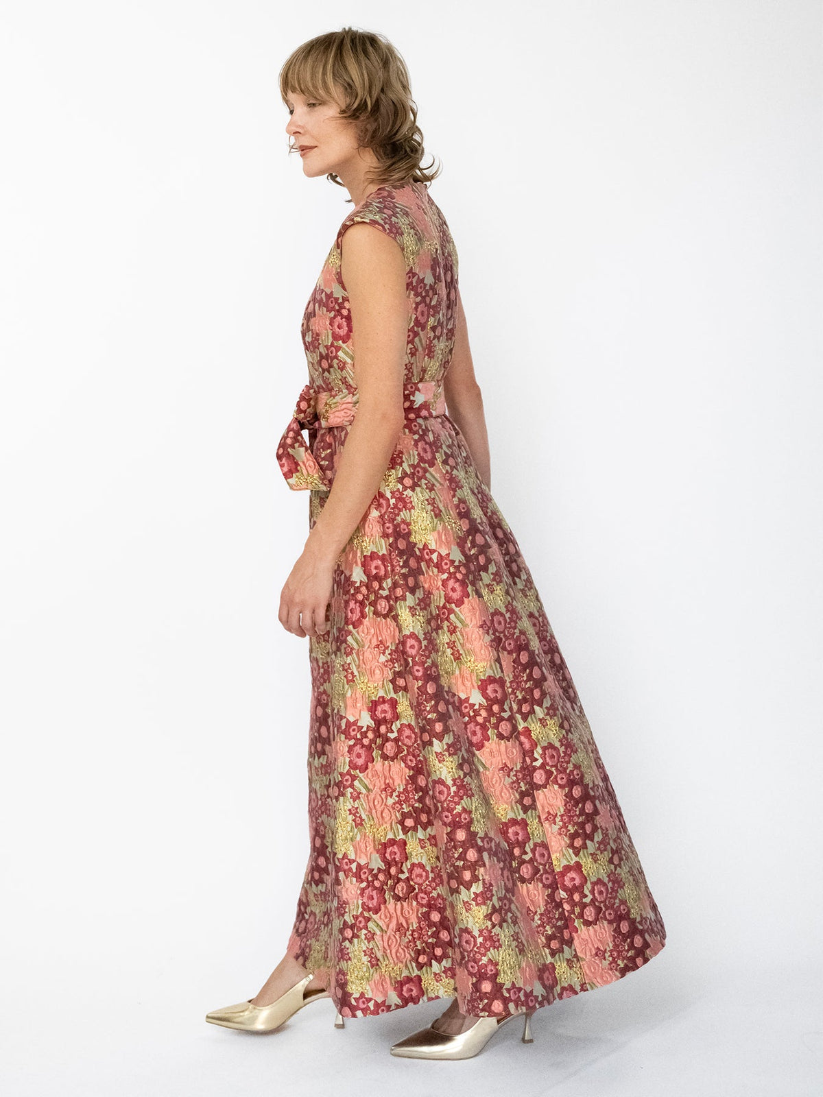 CORDELIA dress Daffodils Pink - Lesley Evers-Cordelia-Dress-gown