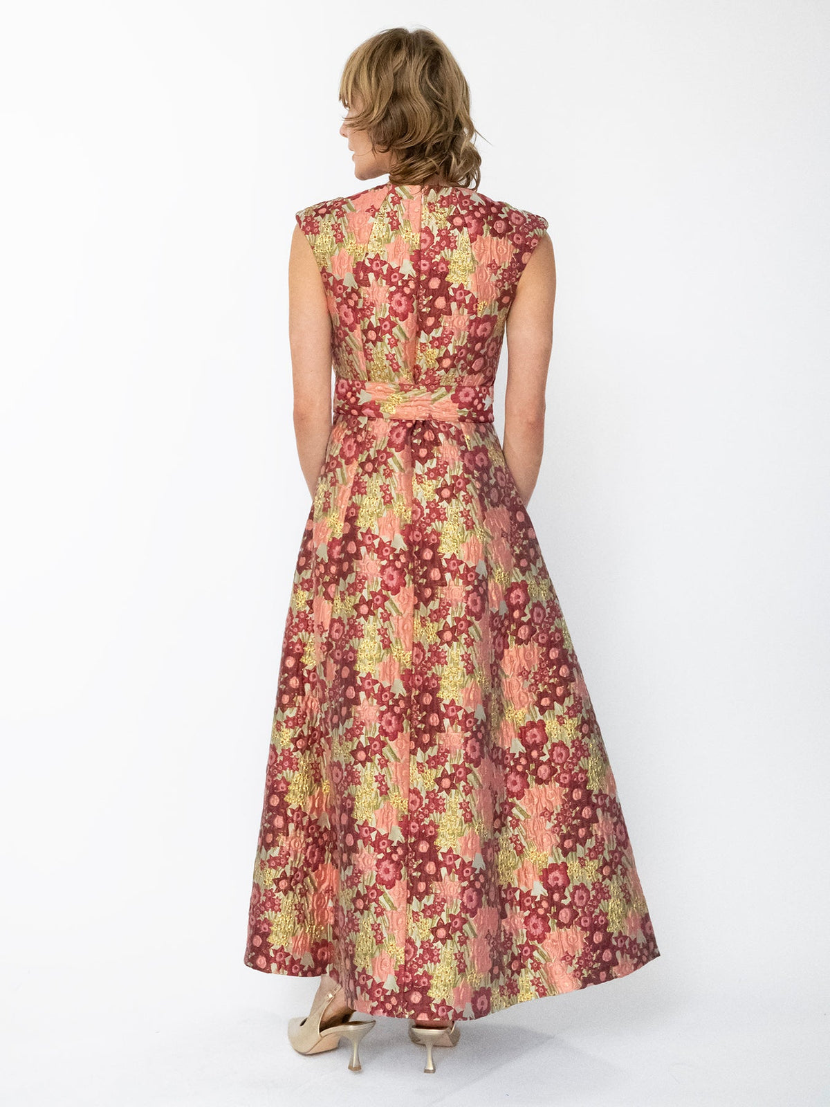 CORDELIA dress Daffodils Pink - Lesley Evers-Cordelia-Dress-gown