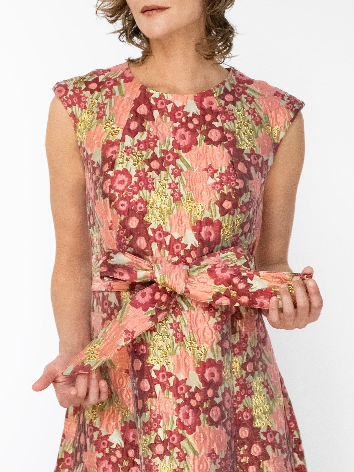 CORDELIA dress Daffodils Pink - Lesley Evers-Cordelia-Dress-gown