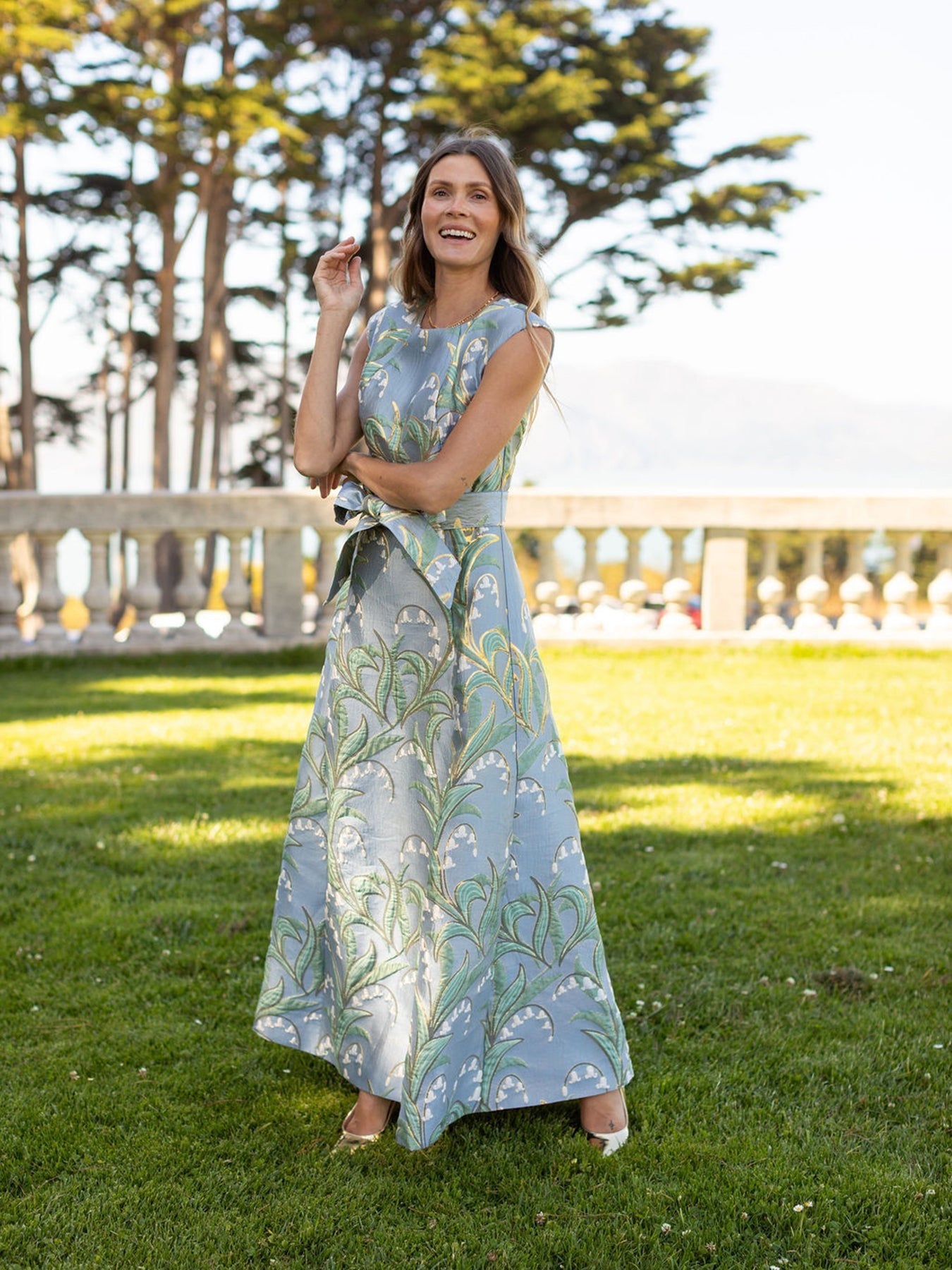 CORDELIA dress Lily of the Valley - Lesley Evers-Cordelia-Dress-gown