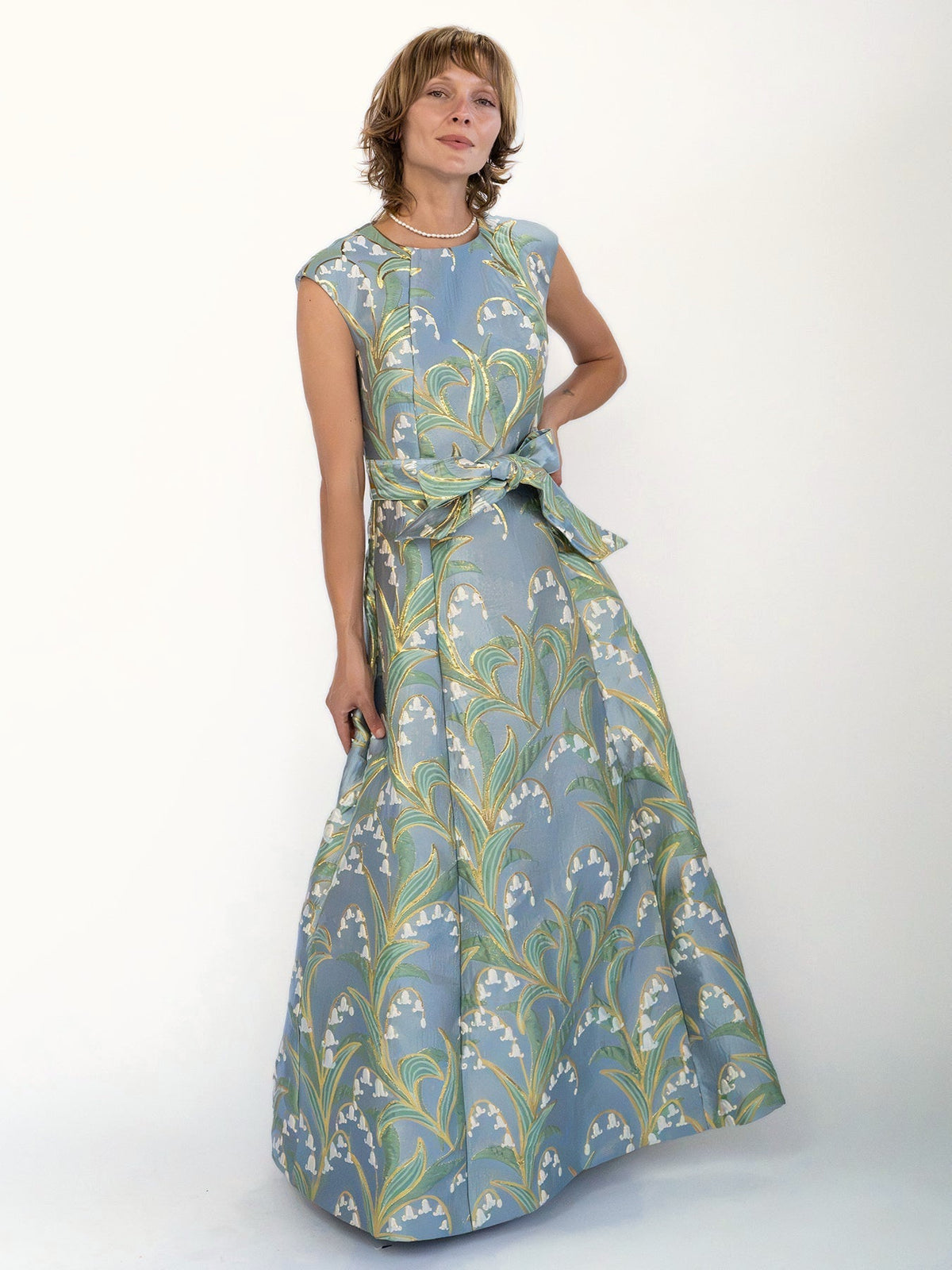 CORDELIA dress Lily of the Valley - Lesley Evers-Cordelia-Dress-gown