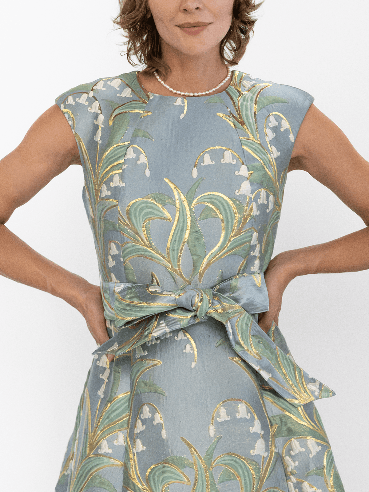 CORDELIA dress Lily of the Valley - Lesley Evers-Cordelia-Dress-gown