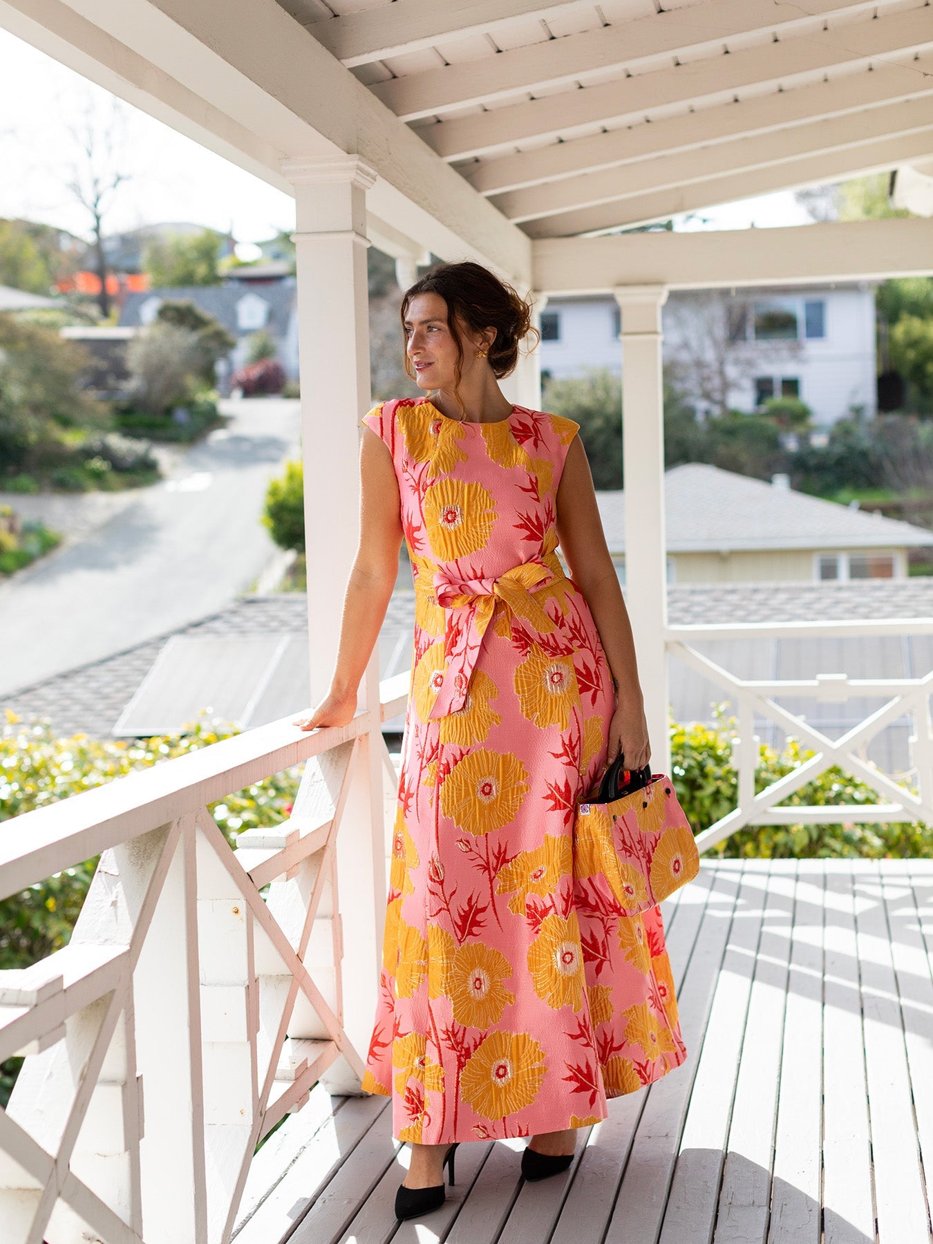 CORDELIA dress Tree Poppy Pink – Lesley Evers