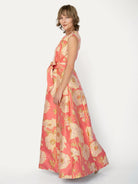 CORDELIA dress Tree Poppy Pink - Lesley Evers-Cordelia-Dress-gown