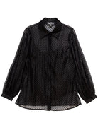 COSETTE blouse Black Velvet Dots - Lesley Evers - blouse - Shop - Shop/All Products