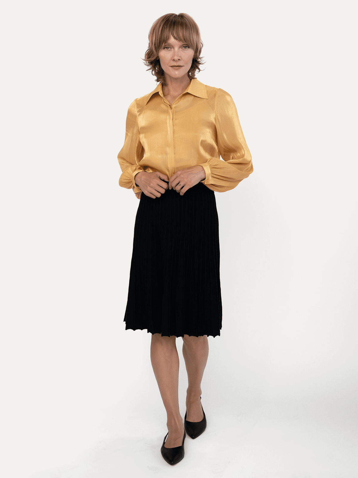COSETTE blouse Gold - Lesley Evers-blouse-Shop-Shop/All Products