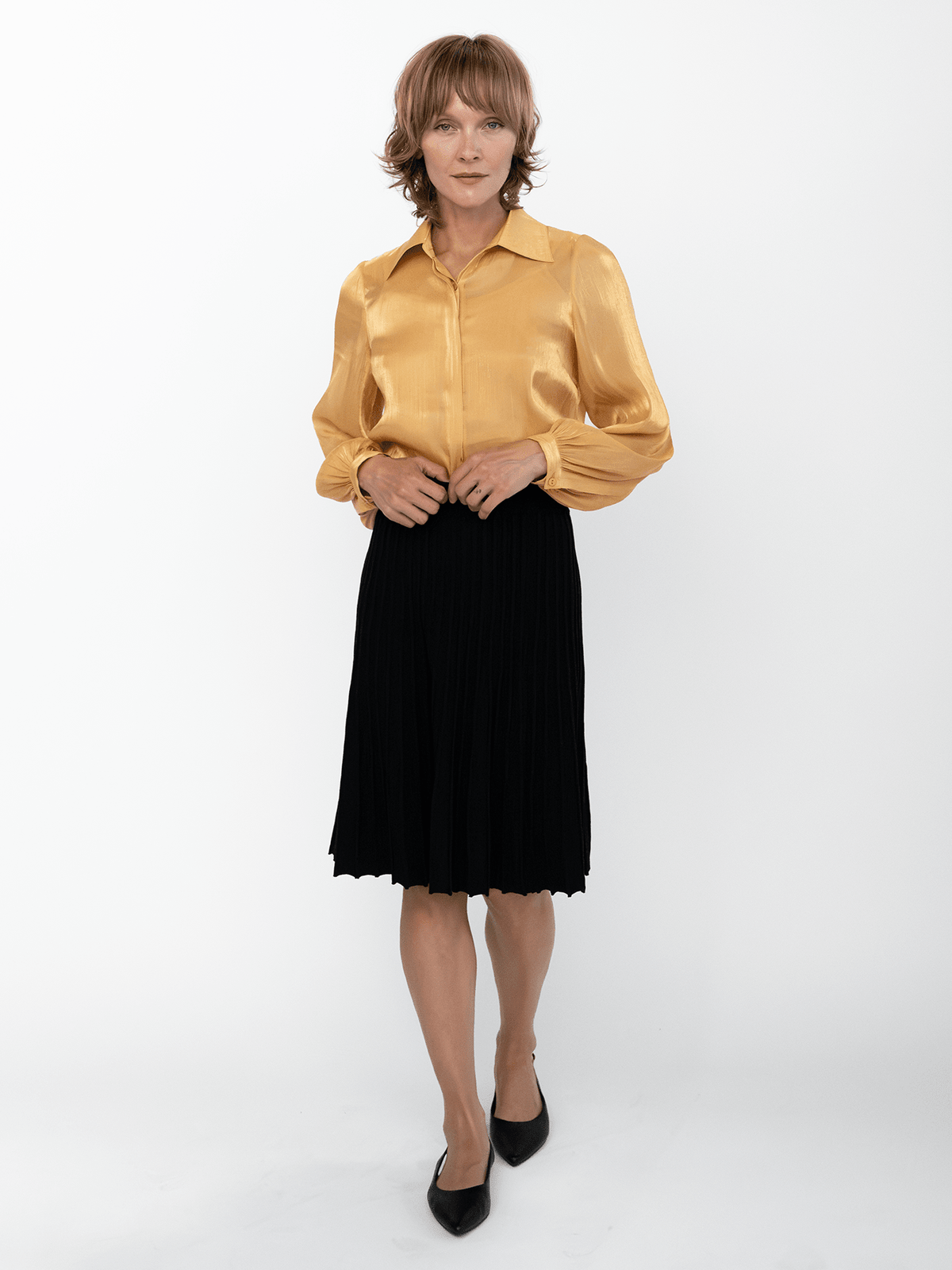 COSETTE blouse Gold - Lesley Evers-blouse-Shop-Shop/All Products