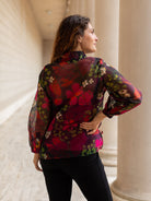 COSETTE blouse Plum Blossom - Lesley Evers - blouse - Shop - Shop/All Products