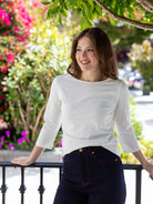 DAKOTA tee White - Lesley Evers - Best Seller - dakota - Shop