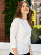 DAKOTA tee White - Lesley Evers - Best Seller - dakota - Shop