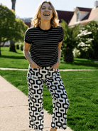DANA pant Barcelona Black and White - Lesley Evers-barcelona-dana-dana pant