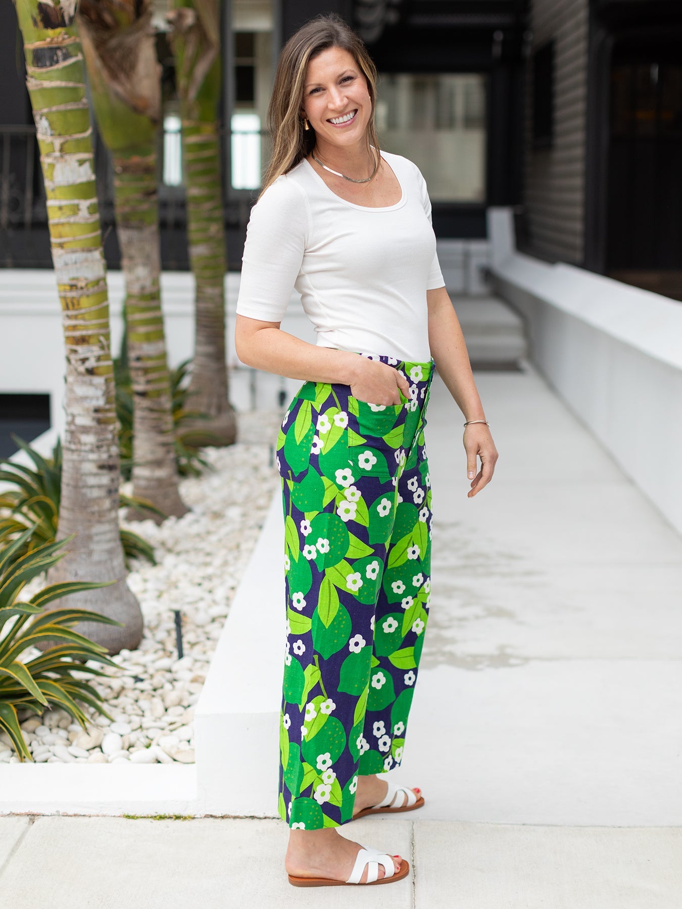 DANA pant Limes - Lesley Evers - dana - dana pant - limes