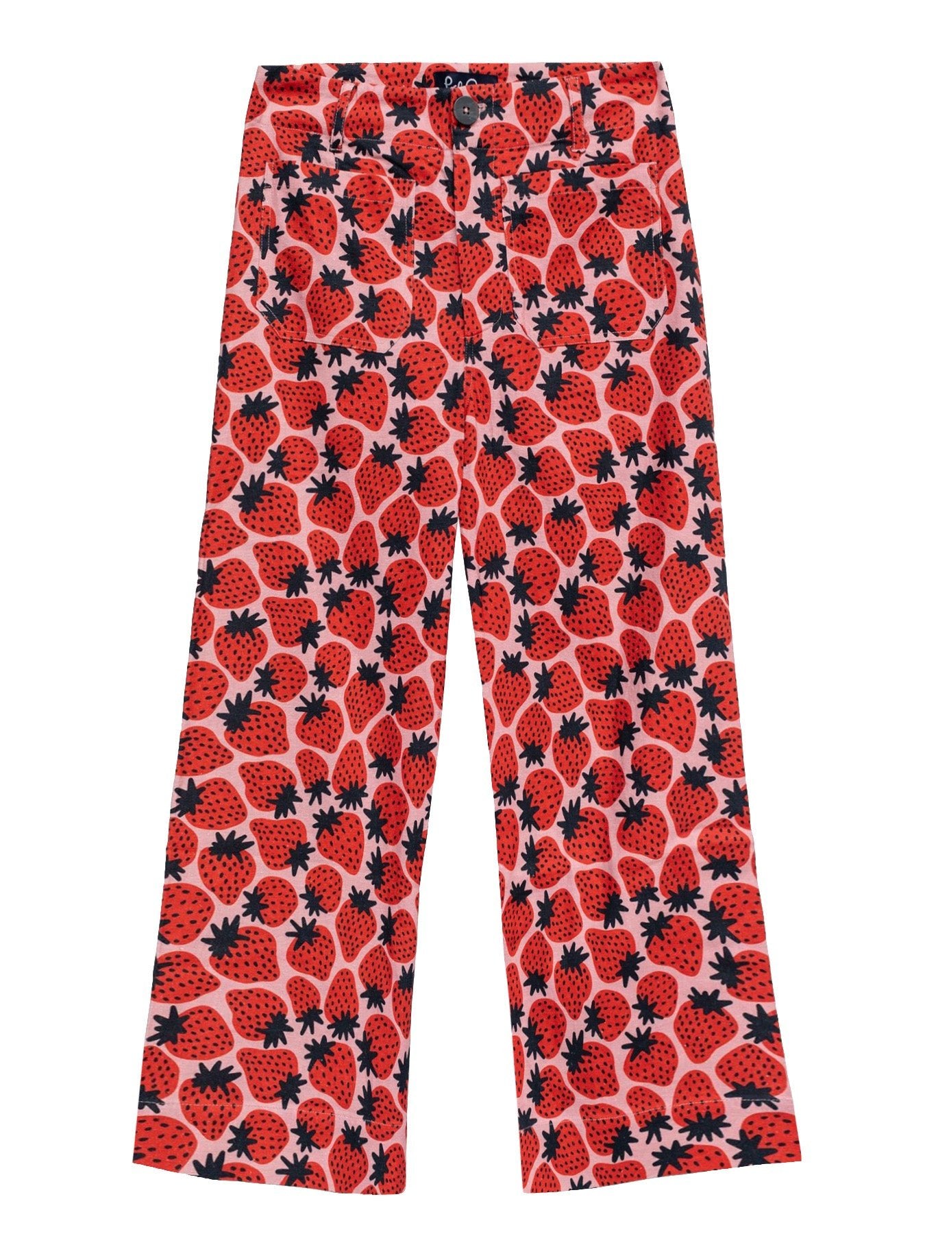 DANA pant Strawberries - Lesley Evers - Black - black pants - dana