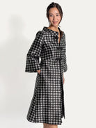 DAPHNE coat Black Dots - Lesley Evers-Best Seller-coat-daphne