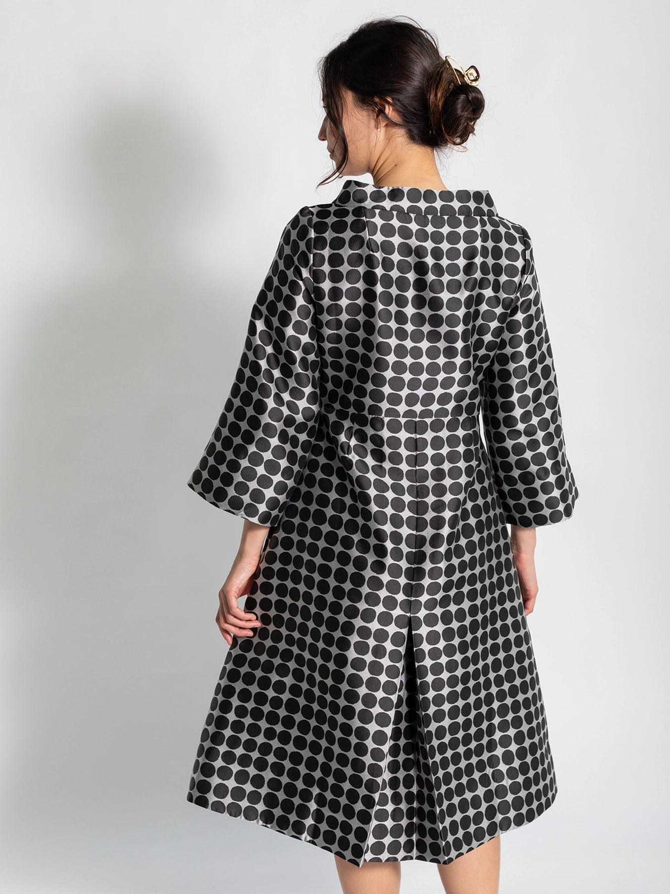 DAPHNE coat Black Dots - Lesley Evers - Best Seller - coat - outerwear