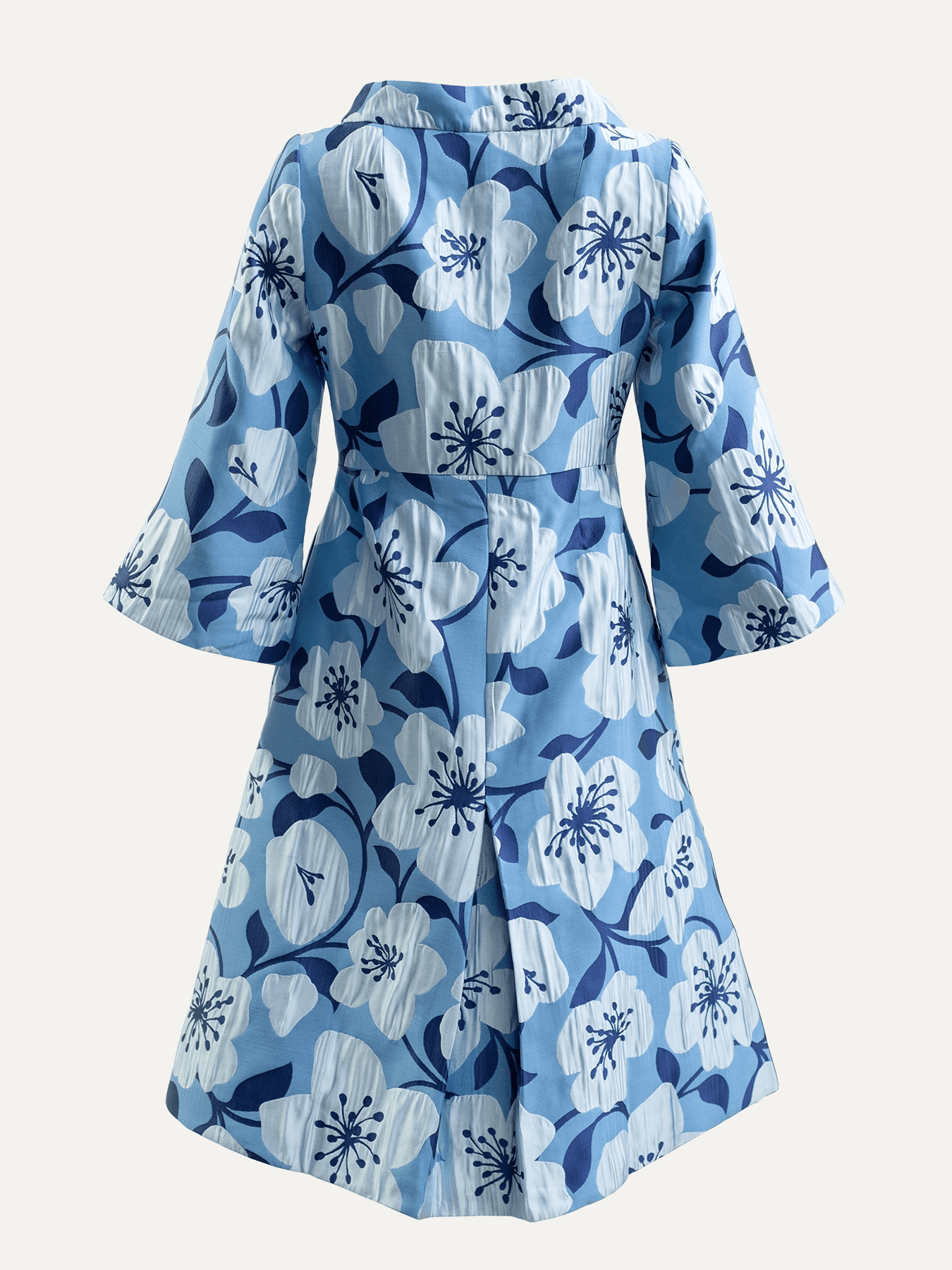 DAPHNE coat Garden Wall Blue - Lesley Evers-Best Seller-coat-daphne