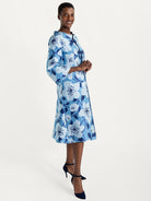 DAPHNE coat Garden Wall Blue - Lesley Evers-Best Seller-coat-daphne