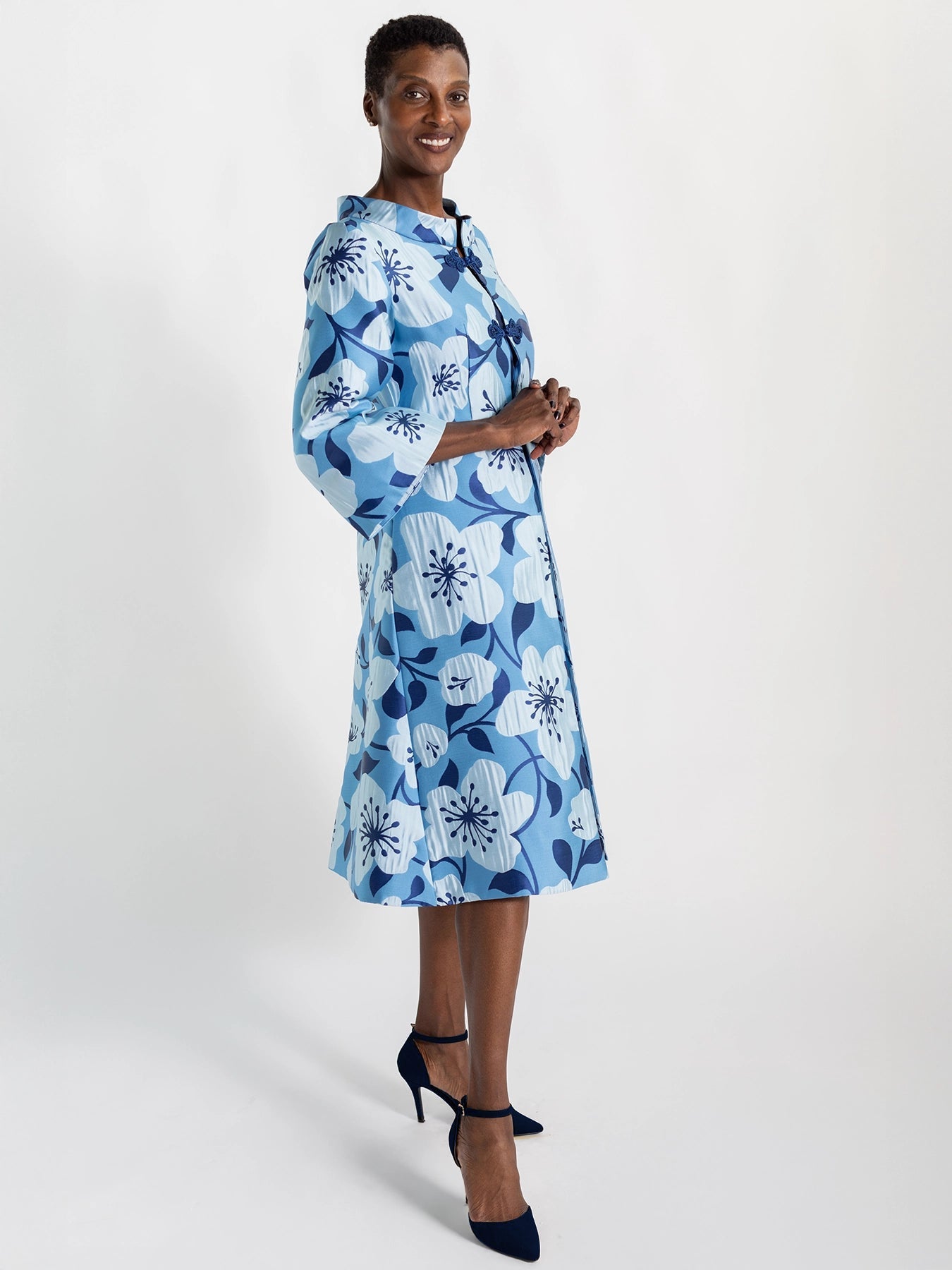 DAPHNE coat Garden Wall Blue - Lesley Evers - Best Seller - coat - outerwear