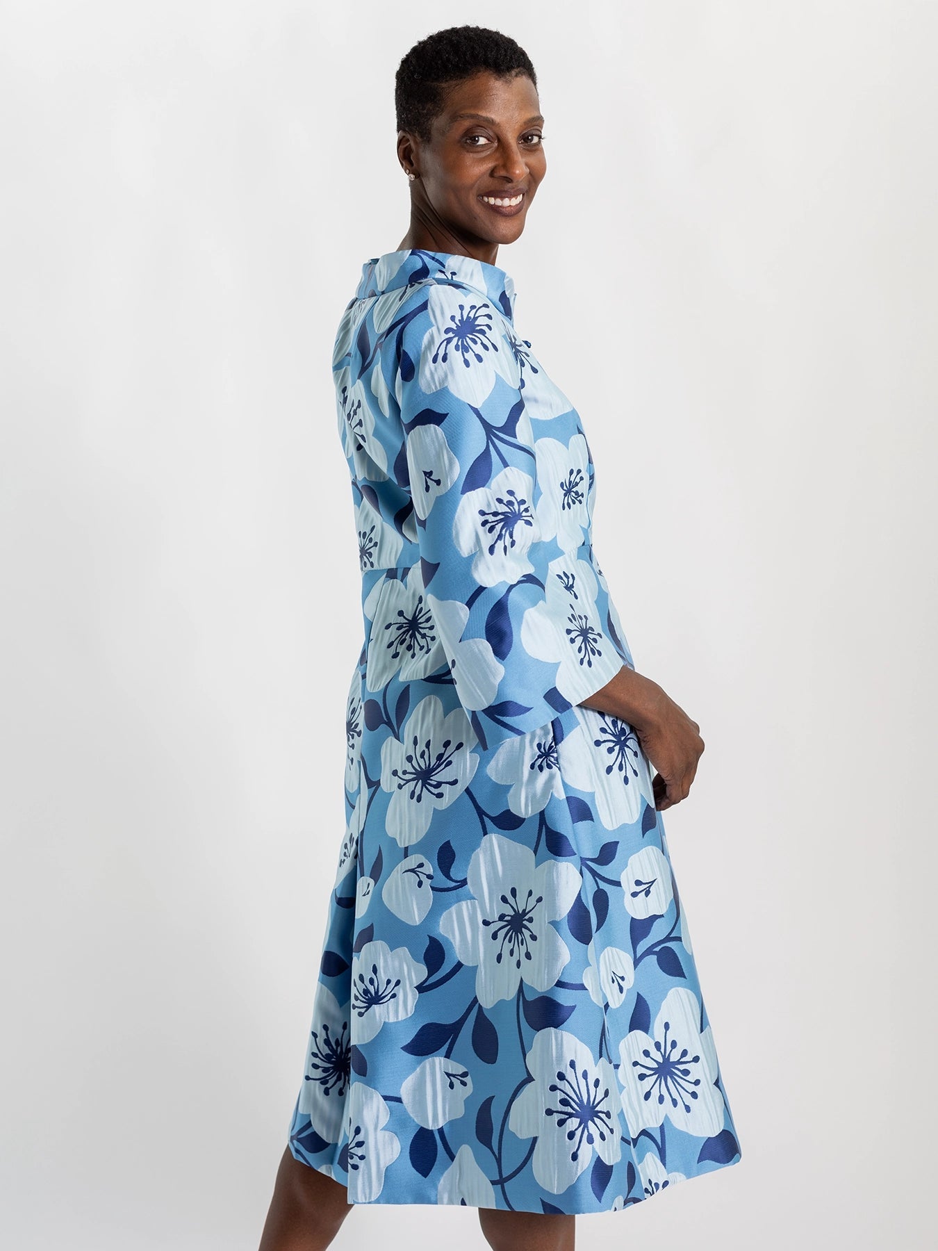 DAPHNE coat Garden Wall Blue - Lesley Evers - Best Seller - coat - outerwear