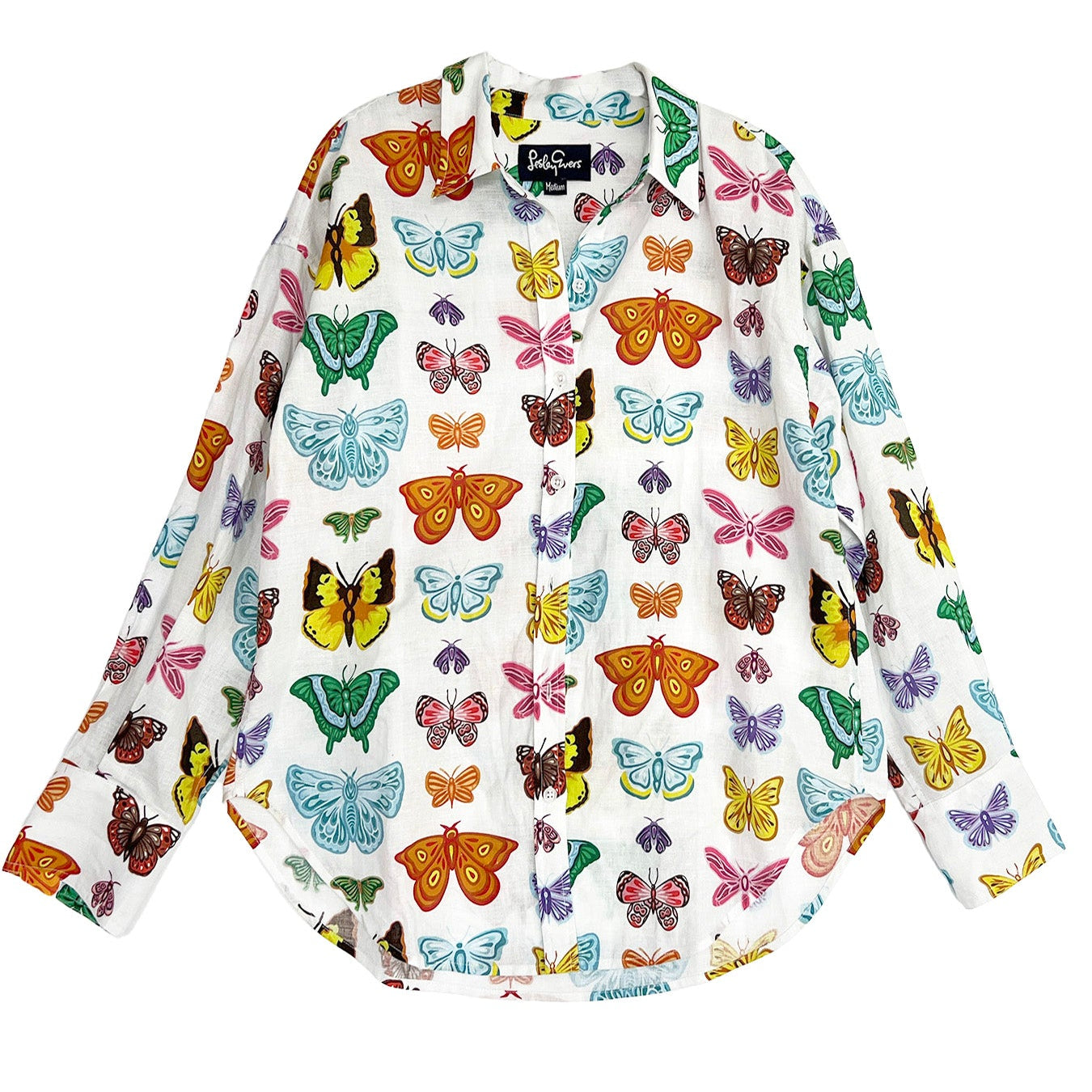 DAWN shirt Butterflies and Moths - Lesley Evers-Best Seller-blouse-DAWN