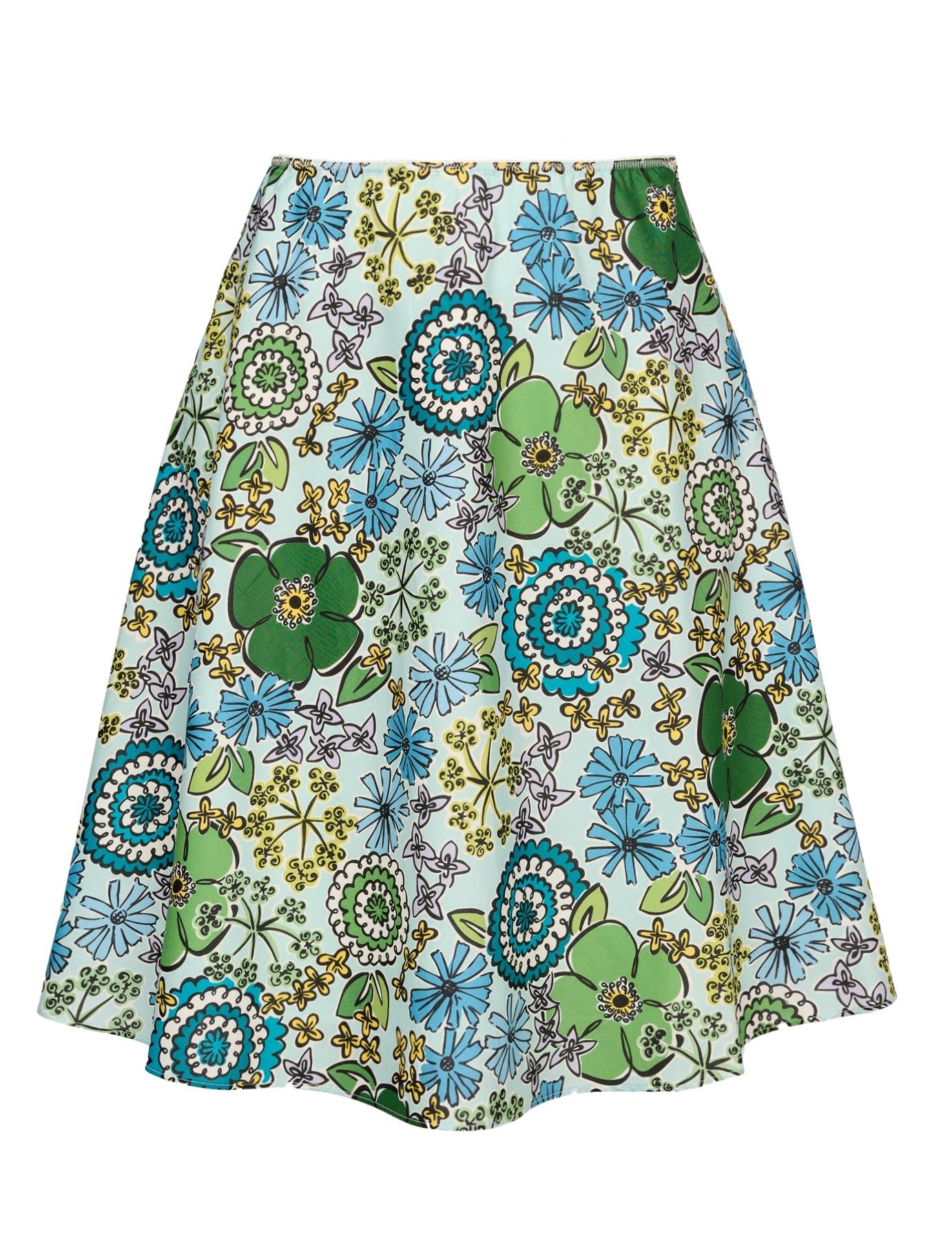 DEEDEE skirt Flower Fancy Blue - Lesley Evers - Best Seller - Bottoms - new