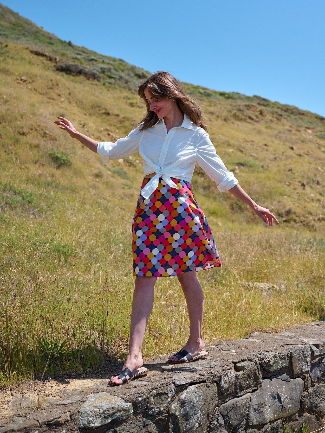 DEEDEE skirt Promenade Multi – Lesley Evers