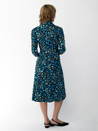 DELIA midi dress Blossom Breeze Blue - Lesley Evers-cotton dress-delia-Dress