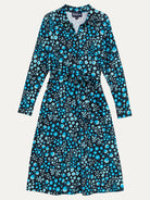 DELIA midi dress Blossom Breeze Blue - Lesley Evers-cotton dress-delia-Dress