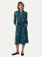 DELIA midi dress Blossom Breeze Blue - Lesley Evers-cotton dress-delia-Dress