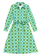 DELIA midi dress Bullseye Mint - Lesley Evers - cotton dress - delia - Dress