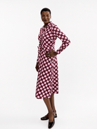 DELIA midi dress Promenade Pink - Lesley Evers-cotton dress-delia-Dress
