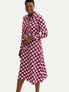 DELIA midi dress Promenade Pink - Lesley Evers-cotton dress-delia-Dress