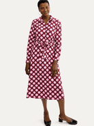 DELIA midi dress Promenade Pink - Lesley Evers-cotton dress-delia-Dress