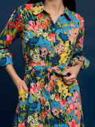 DELIA midi dress Queen's Garden - Lesley Evers - cotton dress - delia - Dress