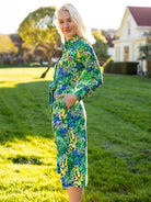 DELIA midi dress Spring Meadow Green - Lesley Evers - cotton dress - delia - Dress