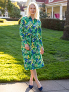 DELIA midi dress Spring Meadow Green - Lesley Evers - cotton dress - delia - Dress