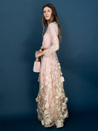 DELPHINE dress Gold Blush - Lesley Evers-Dress-gown-Shop