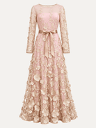 DELPHINE dress Gold Blush - Lesley Evers-Dress-gown-Shop