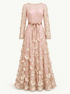 DELPHINE dress Gold Blush - Lesley Evers-Dress-gown-Shop