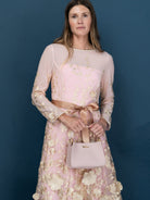DELPHINE dress Gold Blush - Lesley Evers-Dress-gown-Shop