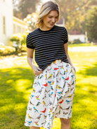 DIXIE skirt Birds - Lesley Evers - Bird Collection - birds - Bottoms