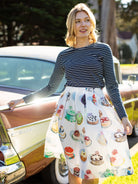 DIXIE skirt Cakes - Lesley Evers - Blue - Bottoms - new