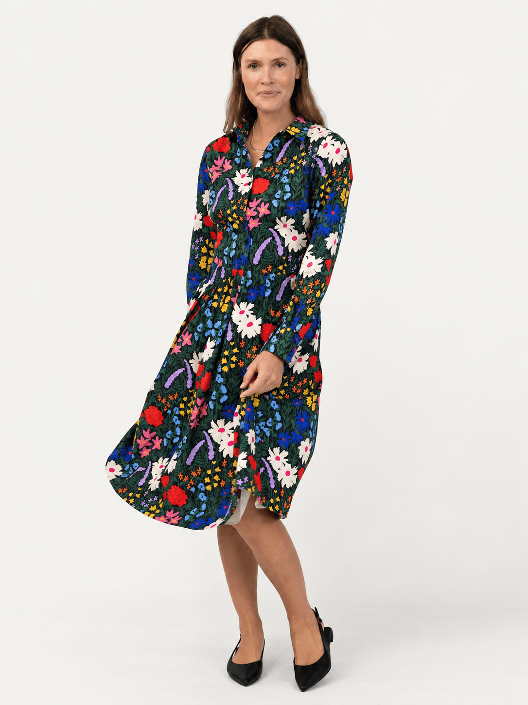 DIXIE skirt Flower Field - Lesley Evers-Blue-Bottoms-new