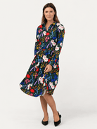 DIXIE skirt Flower Field - Lesley Evers-Blue-Bottoms-new