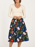 DIXIE skirt Flower Field - Lesley Evers-Blue-Bottoms-new