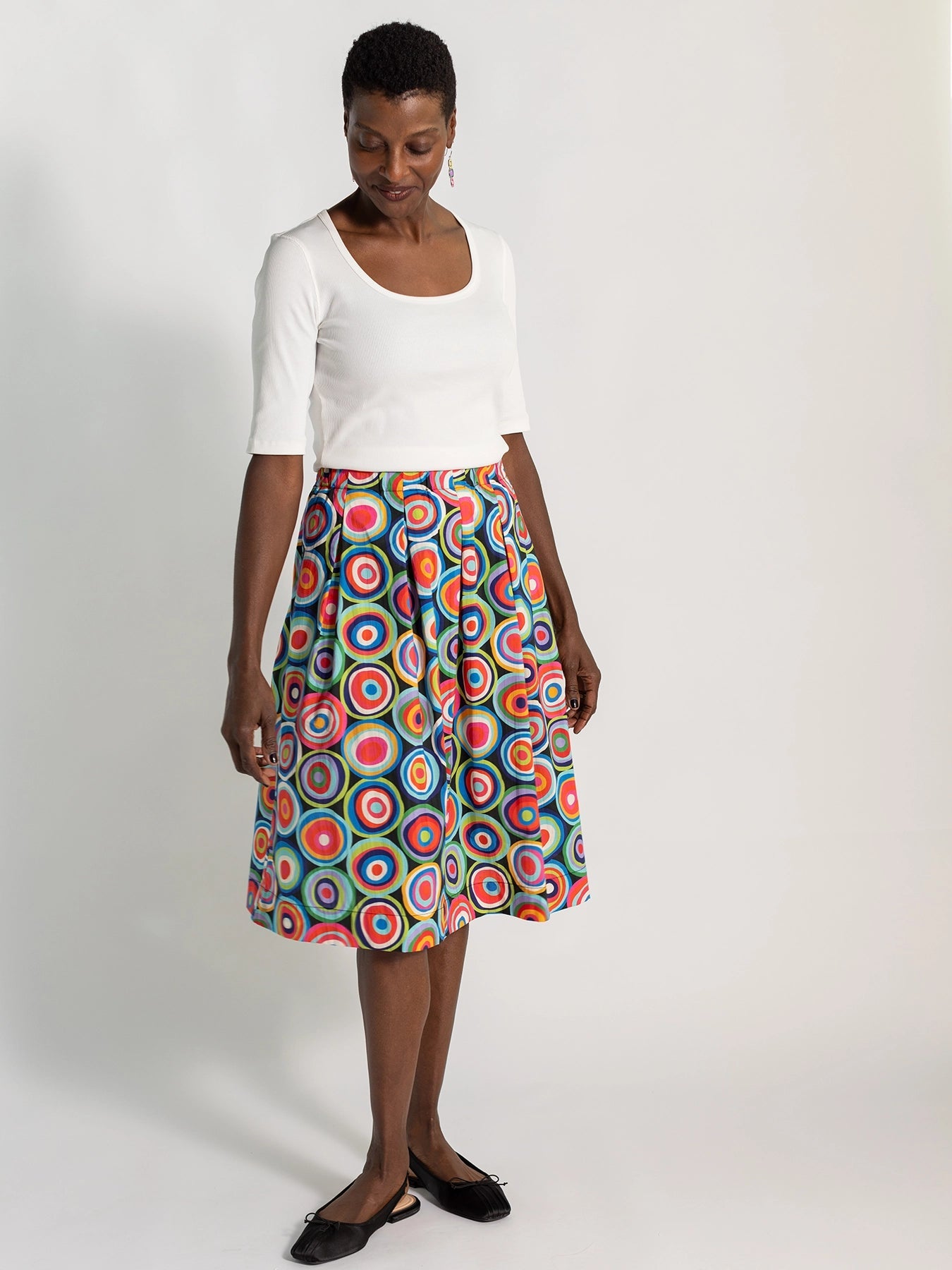 DIXIE skirt Pismo Multi - Lesley Evers - Blue - Bottoms - dixie